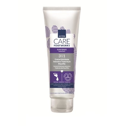 CREME ESFOLIANTE PARA PÉS AVON CARE FOOTWORKS 80G