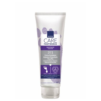 CREME ESFOLIANTE PARA PÉS AVON CARE FOOTWORKS 80G
