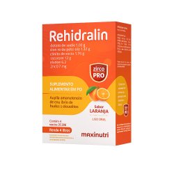 Reidratante Rehidralin 4 Envelopes De 28g Sabor Laranja