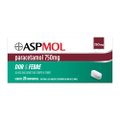 ASPMOL PARACETAMOL 750MG 20 COMPRIMIDOS