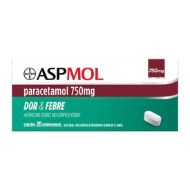 ASPMOL PARACETAMOL 750MG 20 COMPRIMIDOS