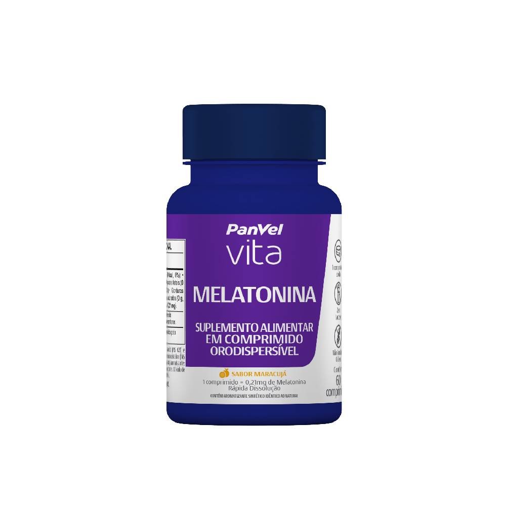 Melatonina Maracuja Panvel Vita 0,21mg 60 Cp