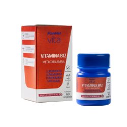 VITAMINA B12 METILCOBALAMINA MASTIGAVEL SABOR FRUTAS VERMELHAS PANVEL VITA 60 COMPRIMIDOS