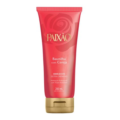 LOÇÃO HIDRATANTE PAIXÃO BAUNILHA COM CEREJA 200ML