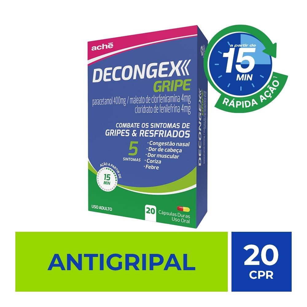 Decongex Gripe 20 Cápsulas