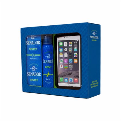 ESTOJO SENADOR SPORT 2 SABONETES + 1 DESODORANTE AEROSOL + 1 BRAÇADEIRA