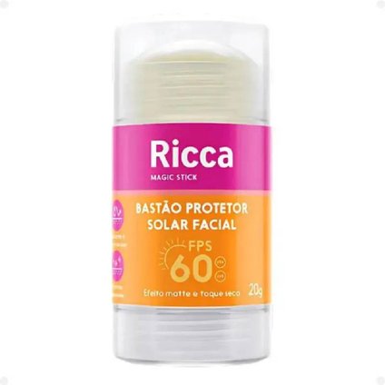 BASTÃO FACIAL RICCA PROTETOR SOLAR FPS60 20G