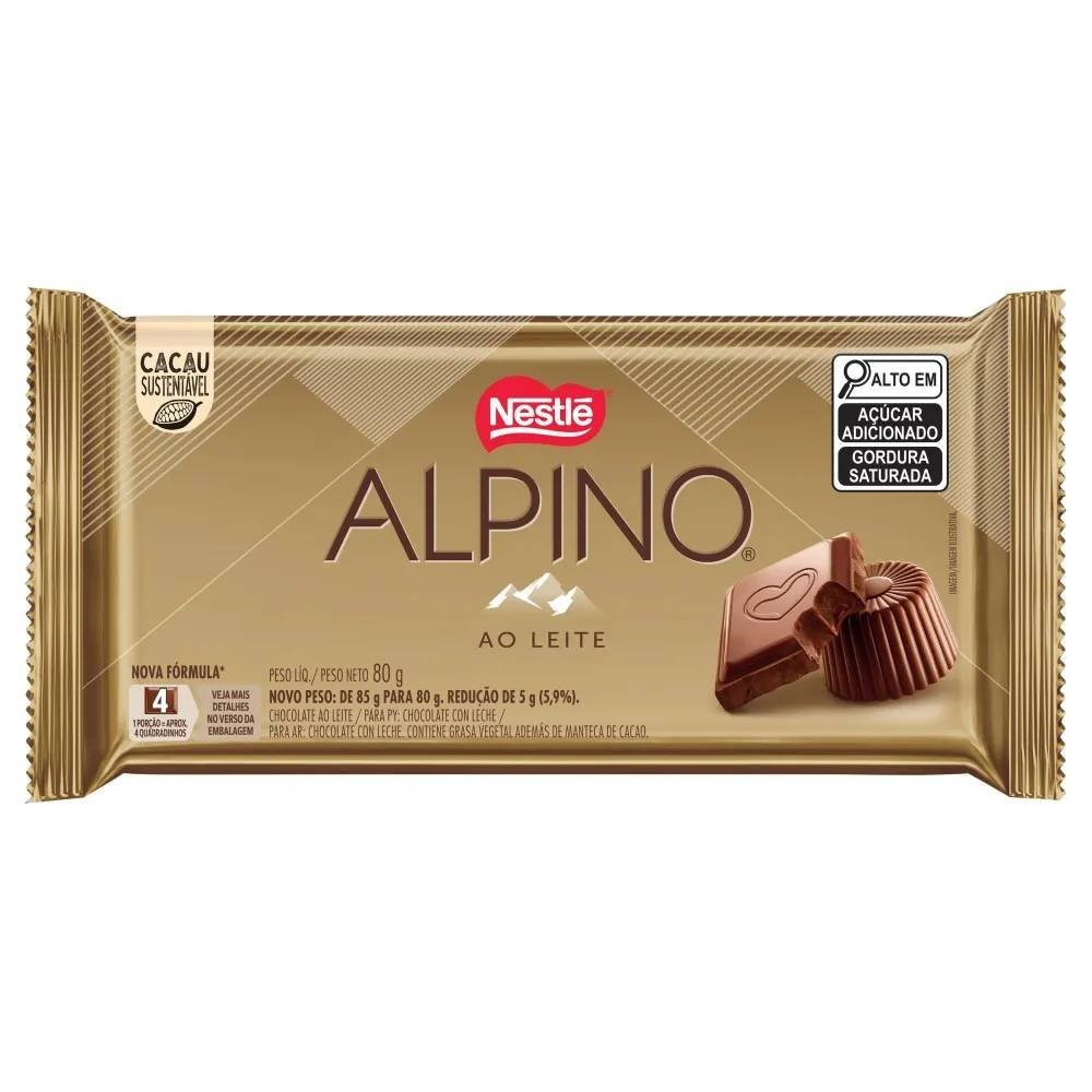 Chocolate Em Barra Nestlé Alpino 80g