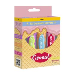Kit Hidratante Labial Carmed Sorvete 3 Unidades 10g Cada