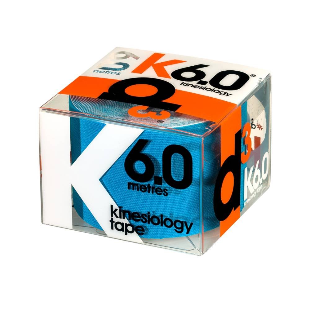 Bandagem Adesiva Elástica Kinesio Azul 6 Metros