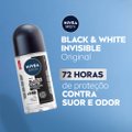 KIT DESODORANTE NIVEA ROLL BLACK WHITE MASCULINO - 50% NA SEGUNDA UNIDADE