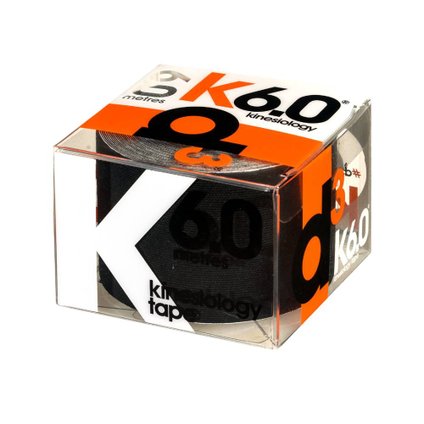 BANDAGEM ADESIVA ELÁSTICA KINESIO PRETA 6 METROS