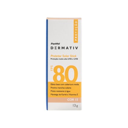 PROTETOR SOLAR FPS80 PANVEL DERMATIV COR15 13G