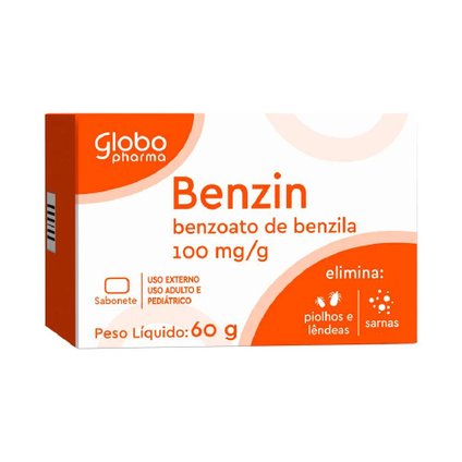 SABONETE PARA PIOLHOS E SARNAS BENZIN BENZOATO DE BENZ 60G