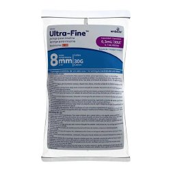 Seringa Para Insulina Bd Ultra-fine 8mm 30ui Com 10 Unidades