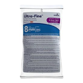 SERINGA PARA INSULINA BD ULTRA-FINE 8MM 30UI COM 10 UNIDADES