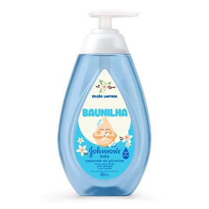 SABONETE LIQUIDO JOHNSONS BABY GLICERINA BAUNILHA 400ML