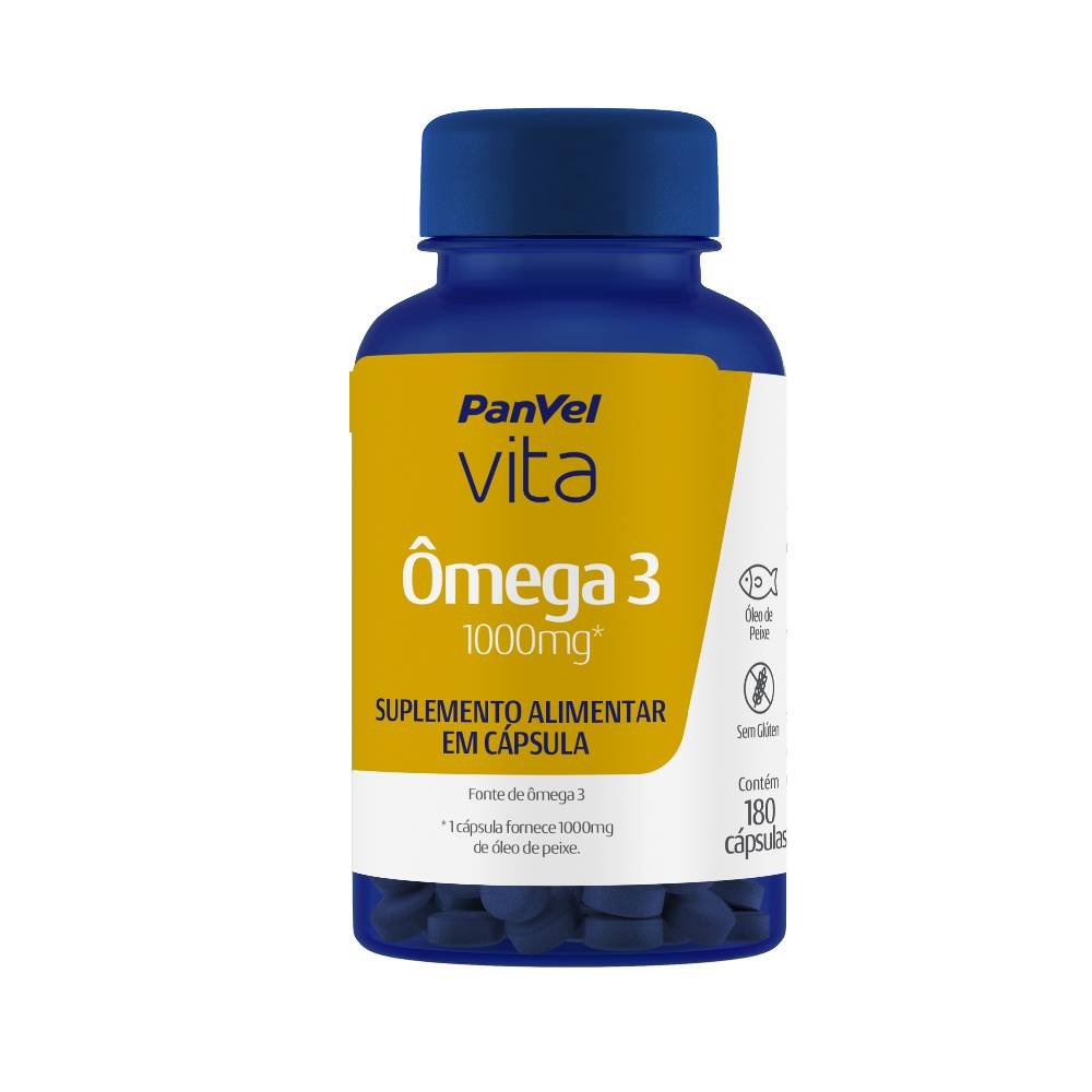 Ômega 3 1000mg Panvel Vita 180 Capsulas