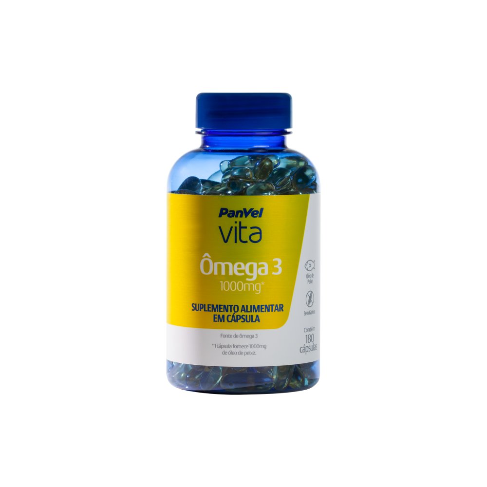 Ômega 3 1000mg Panvel Vita 180 Cápsulas