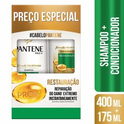Kit Pantene Restauração Profunda Shampoo 400ml + Condicionador 175ml