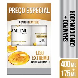 Kit Pantene Liso Extremo Shampoo 400ml + Condicionador 175ml