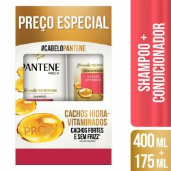 Shampoo 400ml + Condicionador 175ml Pantene Cachos Hidra-vitaminados
