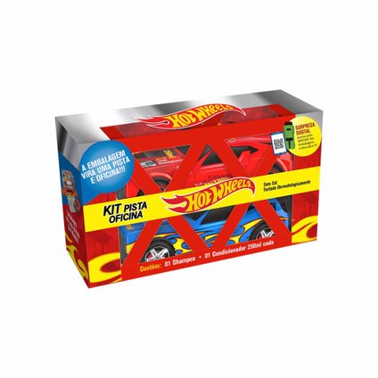 KIT HOT WHEELS PISTA OFICINA SHAMPOO 250ML + CONDICIONADOR 300ML