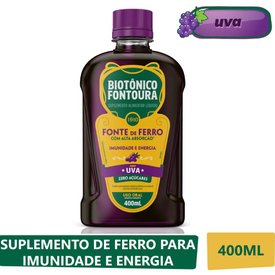 BIOTÔNICO FONTOURA SUPLEMENTO DE FERRO SABOR UVA 400ML