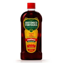 Biotônico Fontoura Suplemento De Ferro Sabor Morango 400ml