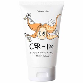 MÁSCARA DE TRATAMENTO CAPILAR ELIZAVECCA CER-100 REVESTIMENTO DE COLÁGENO CERAMIDAS E PROTEÍNA 100ML
