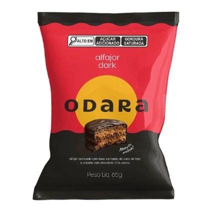 ALFAJOR ODARA CLÁSSICO DARK 65G