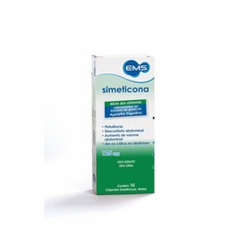 SIMETICONA 125MG 10 CÁPSULAS GELATINOSA EMS