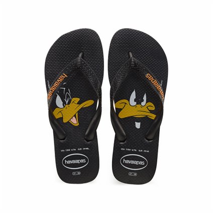 SANDALIA HAVAIANAS TOP LOONEY TUNES PRETO 41/42