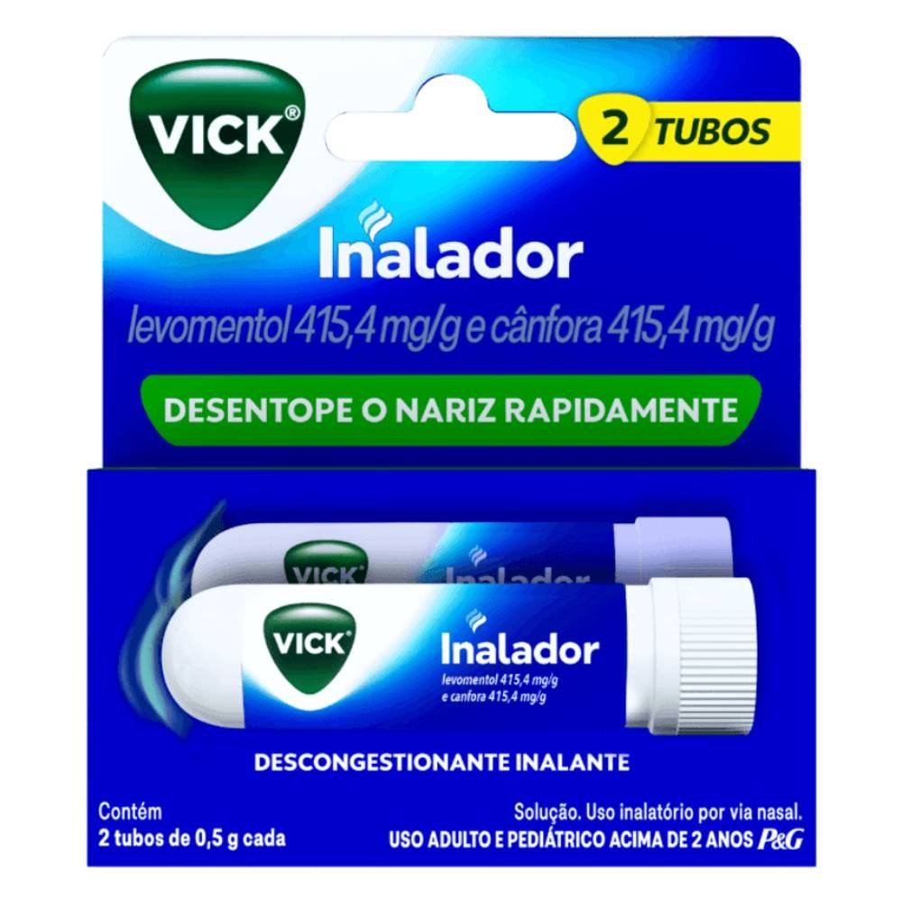 Inalador Vick Descongestionante Nasal 2 Unidades 0,5g