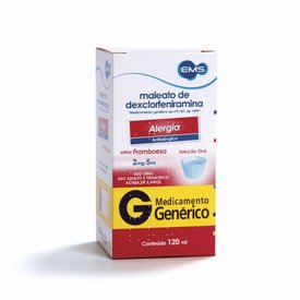 Maleato Dexclorfeniramina 0,4mg/ml 120ml Ems Genérico