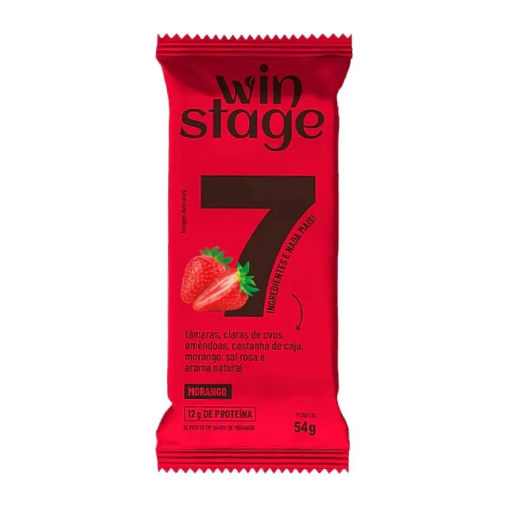Barra De Proteína Winstage Morango 54g