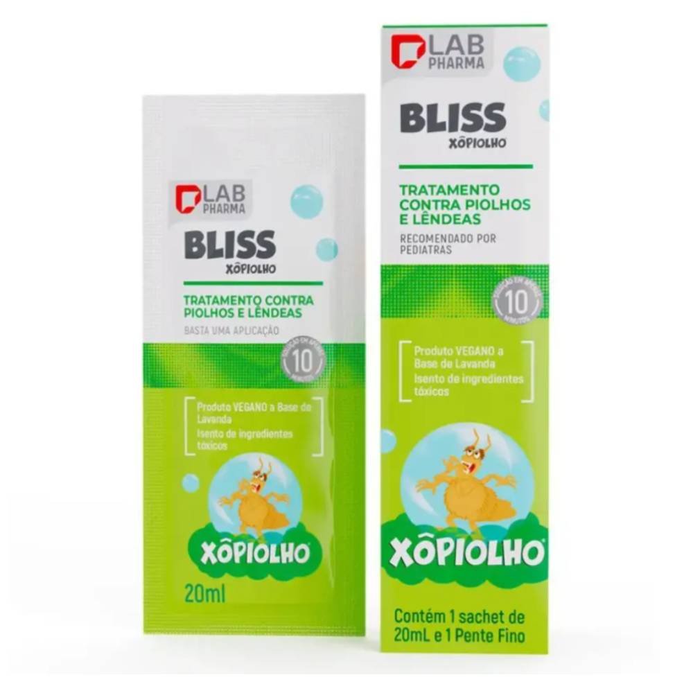 Kit Xô Piolho Bliss Loção Escabicida 20ml + Pente Removedor 1 Unidade