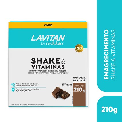 SHAKE PARA REDUÇÃO DE PESO LAVITAN BY REDUBÍO CHOCOLATE 210G