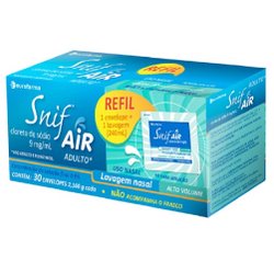 Cloreto De Sódio Snif Air Adulto Refil 30 Envelopes