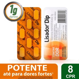 ANALGÉSICO LISADOR DIP 1G 8 COMPRIMIDOS