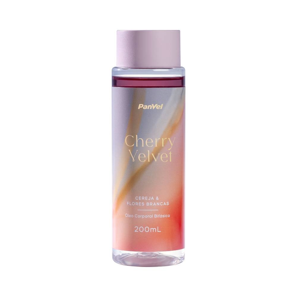 Óleo Desodorante Bifásico Corporal Panvel Cherry Velvet 200ml - Dia Das Mães