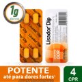 ANALGÉSICO LISADOR DIP 1G 4 COMPRIMIDOS