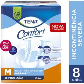 FRALDA GERIÁTRICA TENA CONFORT M 8 UNIDADES