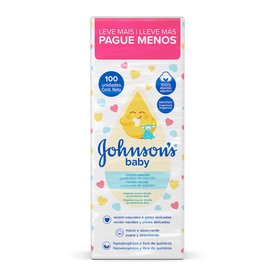 ALGODÃO QUADRADO JOHNSONS BABY RECÉM NASCIDO 100 UNIDADES