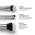 KIT DE PINCÉIS PARA BASE, BLUSH, ILUMINADOR E SOMBRA PANVEL 24&7 3 UNIDADES