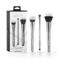 KIT DE PINCÉIS PARA BASE, BLUSH, ILUMINADOR E SOMBRA PANVEL 24&7 3 UNIDADES