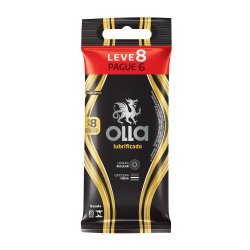Preservativo Olla Lubrificado De Bolso Leve 8 Pague 6 Unidades