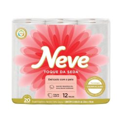 Papel Higiênico Neve Folha Dupla 20m 12 Rolos