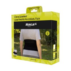 Cinta Lombar Com Hastes Ajustável Flex Mercur