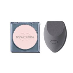 Kit Pó Translúcido Boca Rosa Beauty Jujuba 9g + Esponja